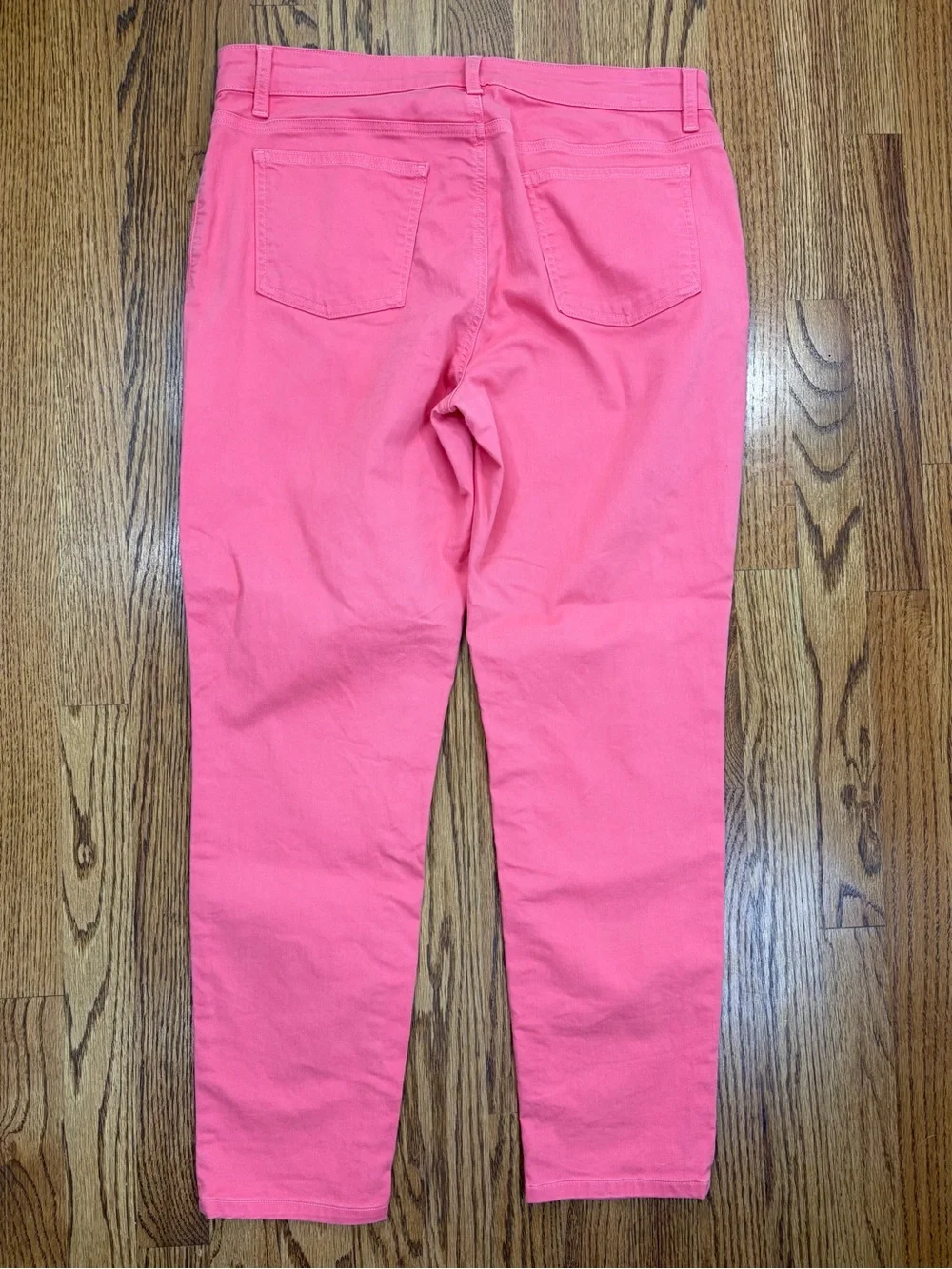Eileen Fisher Coral-Pink Jeans (10) - Picture 2 of 9